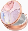 Cute Small Pill case for Pockets & Purses,Elegant Pill Box hace un gran regalo,3 Compartment Travel Medicine Organizer Tiendas Progesterone,Capsule Pills, Ibuprofeno, Vitamins-Rose Gold Pink Marble