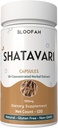 Shatavari Capsules 500mg ← Concentrado 10:1 Extracto peru Asparagus racemosus Root Herbal Suplemento Silencio No-GMO, Fórmula Herbal Libre de gluten (120 Cuenta (Pack of 1))