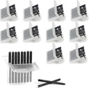 (80 Pcs) Filtros Cerustop Wax Guard para suministros de ayuda auditiva para Phonak, ayuda auditiva Filtros de cera Resound, Widex y Unitron, ayudas auditivas repuestos Kit de limpieza Accesorios Herramienta(10 Packs)