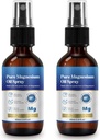 Genérico 2 Fl Oz Magnesium Oil Spray - Puro &amp; Orgánico - Magnesio de alta concentración - Sin gluten - Fácil de Absorb - 2pc