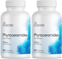 Fitoceramides 200 Capsules Rejuvenecimiento de Reparación de Esquí Rejuvenecimiento Anti-Envejecimiento Ceramidas conducidas por plantas 700mg Gluten Free Non-GMO (2)