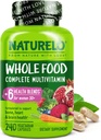 NATURELO Multivitamina Alimentaria Integral para Mujeres 50+ (Iron Gratis) con Vitaminas, Minerales, " Extractos Orgánicos - Suplemento para Mujeres Post Menopáusicas Más de 50 - Sin GMO - 240 cápsulas Veganas