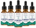 Laboratorios justificados (5 Pack) Cortexi Ear Drops Cortexi Aceite de Eardrum saludable soporta los oídos saludables Premum Blend of Essential Oils 5 Bottles