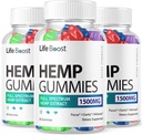 (3 Pack) Life Boost Hemp Gummies Advanced Strength Performance Hemp Blend Formula, Big Size Lifeboost Hemp Gummy with 25mg Hemp Extract, Great Taste 1500mg Por Bottle, New 2024 Gummies (180 Gummies)