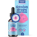 JoySpring Genius Drops Smartberry Vanilla ← Herbal Focus Support for Kids with Ginkgo Biloba, Licorice Root, Gotu Kola Extract, Peppermint Leaf ← Liquid Formula eterna1fl oz (30 Servings)