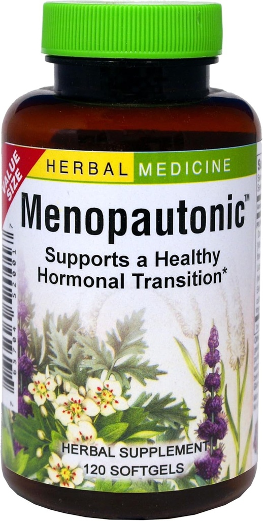 Herbs Etc. Menopautonic Softgels - Essential Supplement for Women - Hormonal Transition Support Supplement - Offers Menopausal Support with Dong Quai & Motherwort - 120 Softgels (120 Servings)