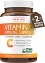 Suplemento de soporte de vitamina C - Immune Boost Blend con vitamina C y zinc para soporte diario de temporada - Magnesium Zinc VIT C &amp; D y Complejo de Defensa de hierbas (2 meses de suministro)