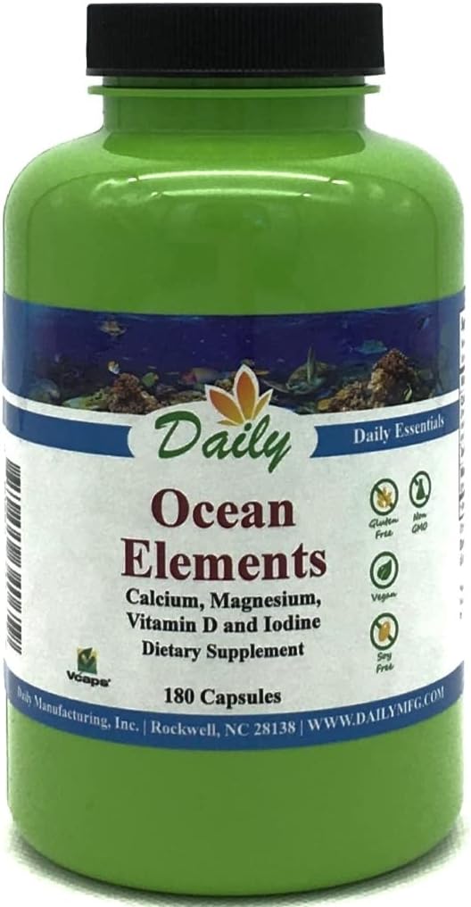 Fabricación diaria Ocean ElementsTM (Calcium &amp; Magnesium, Iodine, &amp; Vitamina D3)