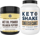 Performance de la costa izquierda Keto MCT Powder + Collagen y Keto Cheesecake Meal Reemplazo