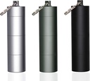3 Packs Portable Keychain Pill Holder Case, EFFIET 3 Compartments Metal Pocket Emergency Pill Container Dispenser Box Medicina al aire libre Bottle Tin for Daily Supplyment (Mixed Color)