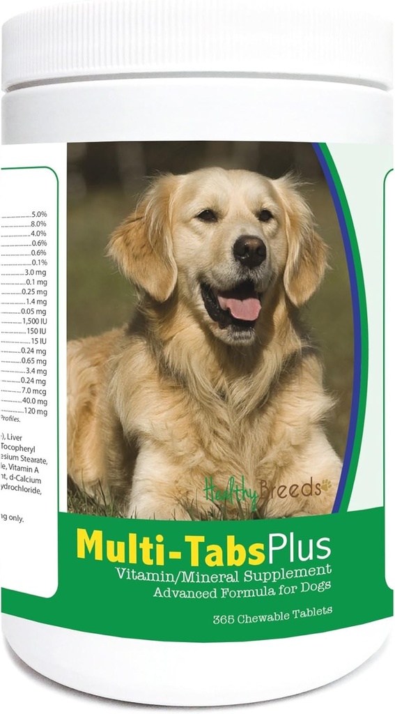 Hierbas saludables Retriever Retriever Multi-Tabs Plus Tablas Chewable 365 Cuenta