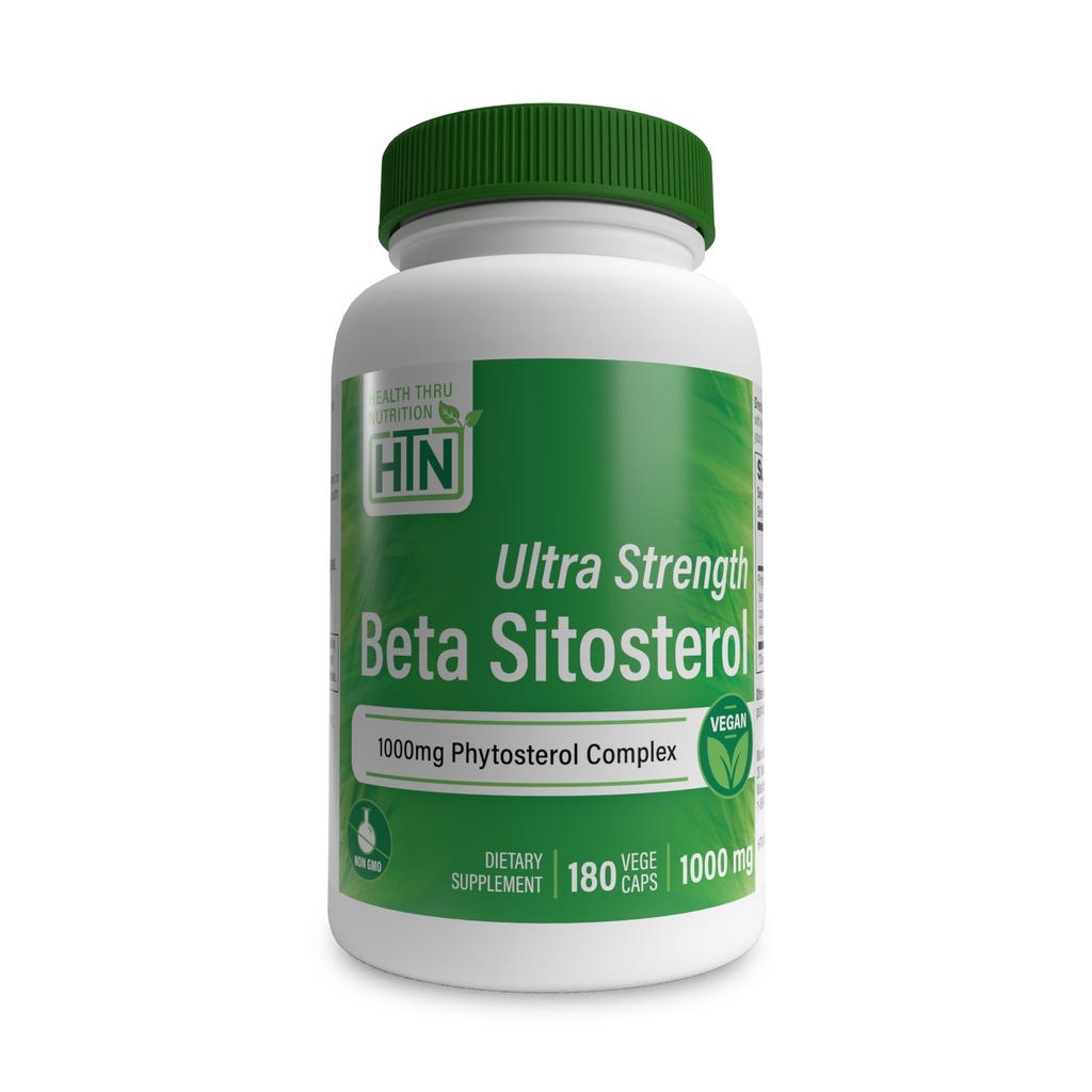 Salud Thru Nutrition Ultra Strength Beta Sitosterol tención 1,000mg Phytosterols Complex 400mg Beta ← Non-GMO Vegan (Pack of 180)