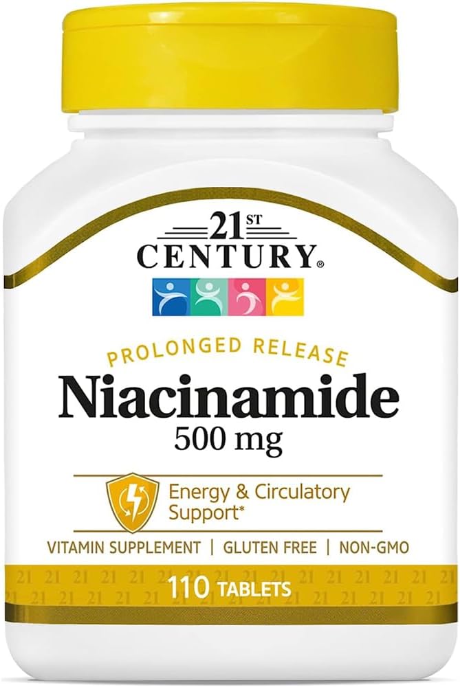 21st Century Niacinamide 500 mg Tablets Prolonged Release - 110 ct, Pack de 2