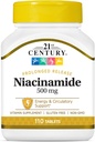 21st Century Niacinamide 500 mg Tablets Prolonged Release - 110 ct, Pack de 2