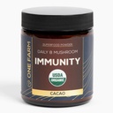 Organic 8 Mushroom Immunity Powder, Non-GMO - Turquía Tail, Chaga, Cordyceps, Shiitake, Reishi, Maitake, Lion's Mane, y Mesima - Vegan Mushroom Suplemento en un Jarrón de vidrio resealable