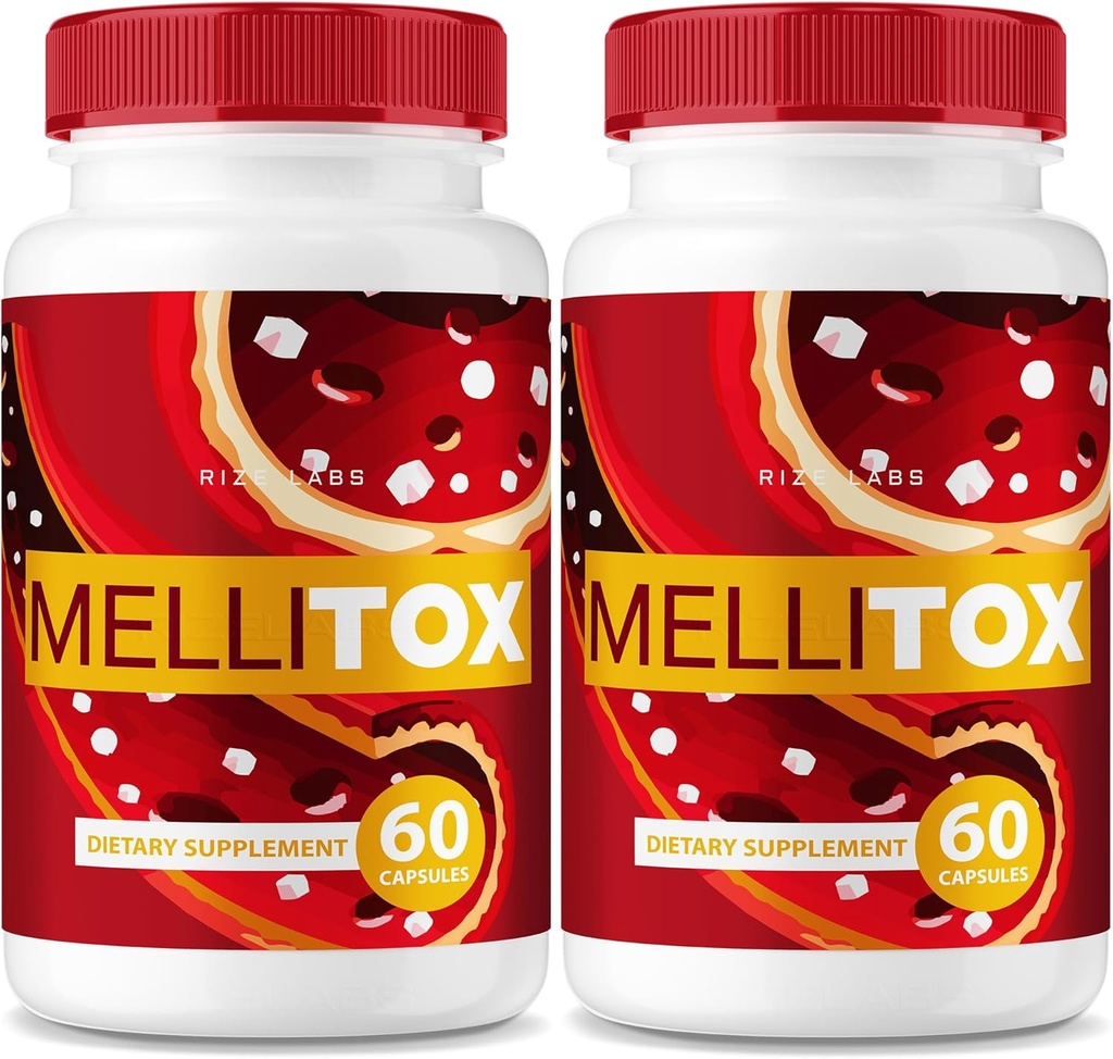 (2 Pack) MelliTox Capsules, MelliTox Supplement Body Detox, MelliTox Maximum Strength Formula, MelliTox Pills for Healthy Cells, MelliTox Pastillas Review (120 cápsulas)