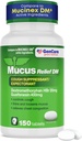 GenCare - Mucus Relief DM (150 Contable Value Bottle) Dextromethorphan HBr 20mg Guaifenesin 400mg ← Genérico Mucus Relief DM ← Inmediatamente Liberación Tos Uncoated &amp; Mucus Expectorant Pill