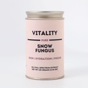 Vitality - Pure Organic Snow Fungus 10:1 Dual Extract - 100% Fruiting Bodies - Hemp Bag Included - Añadir a Water/Tea/Coffee/Smoothies - 125 Grams