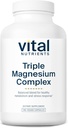 Nutrientes Vitales Complejo de Magnesio Triple Suplemento tóxico Magnesio Vegan Glycinate, Malate " Oxide 250mg ANTE Easi Absorbed Magnesium Supplement for Stress, Muscle, Heart, Bone Support ← 180 Capsules