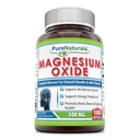 Naturales puros Suplemento de Oxido de Magnesio Silencio 500 Mg por Serving Silencio 180 Capsules Silencio No-OMG TENIDO Gluten-Free TEN Made in USA