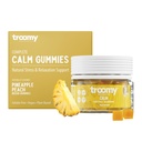 Troomy Reishi Calm Gummies Natural Pineapple Peach Flavor, Gelatin-Free, Gluten-Free, y Vegetariano - 30 Cuenta