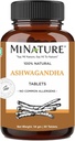 Ashwagandha Tablets- 90 Tablets, 1000 mg por mi Nature TENIDO 45 Days Supply TEN100% Natural Ashwagandha TEN Vegan ANTERIOR DE India
