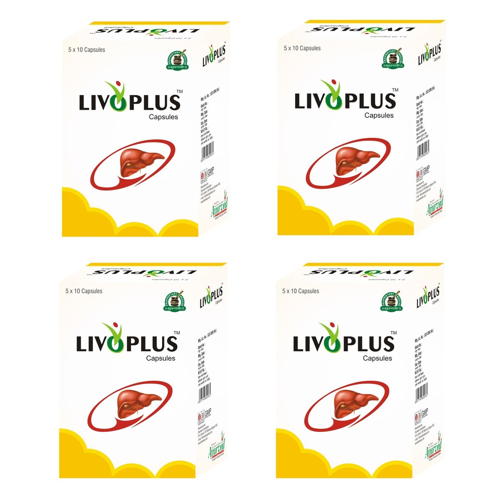 Livoplus Liver Health Supplement, Natural Liver Cleanse, Detox &amp; Repair Pure Herbal Formula for Men and Women - 200 Capsules