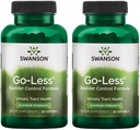 Swanson Go-Less Control de la vejiga Fórmula - Promueve la salud y la vejiga sana - Suplemento natural para adultos con extracto de semilla de calabaza - (90 Softgels) 2 Pack