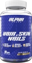 Alpha Supps Hair, Skin, and Nails Supplement for Women - Vibrant HSN Health and Strength with Biotin, Collagen, and Vitamins to Support Hair Growth, Thickness, and Skin Radiance - 90 cápsulas