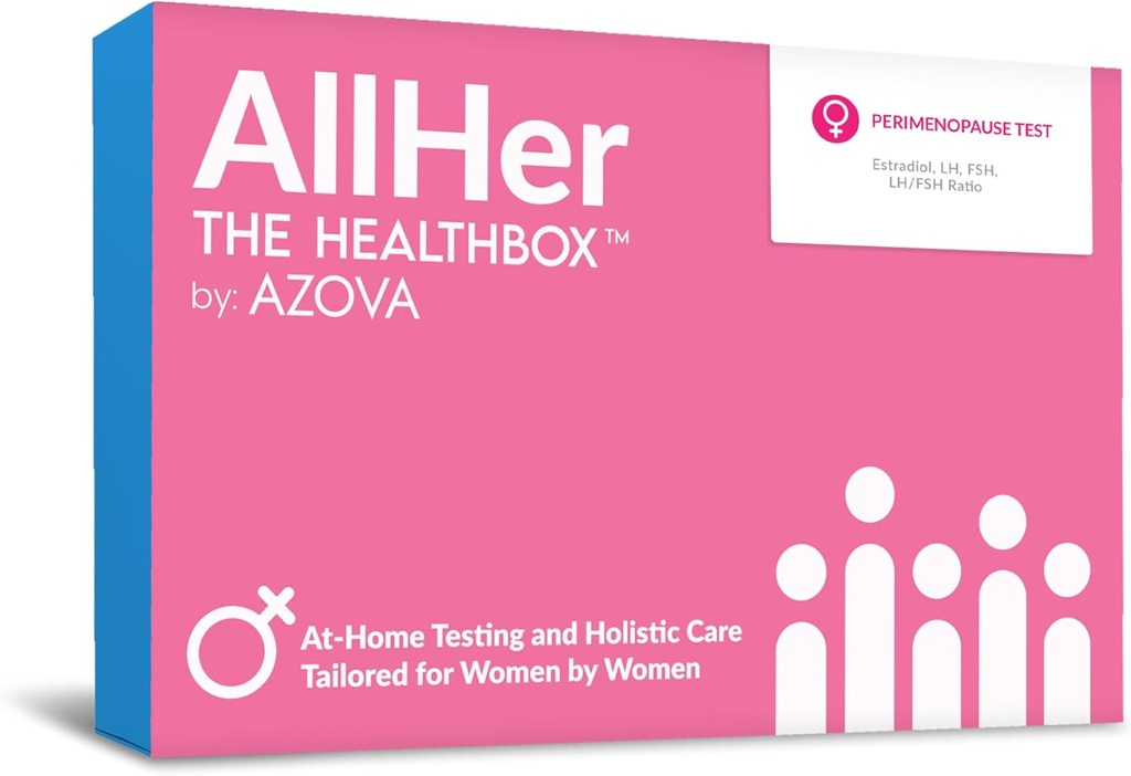 AllHer Perimenopause Test Kit | at-Home Women Hormone Test | Fast with Accurate Results | Early Peri Menopause Testing indcator with Detailed Report | CLIA-Certified | All Her | FSA HSA Eligible