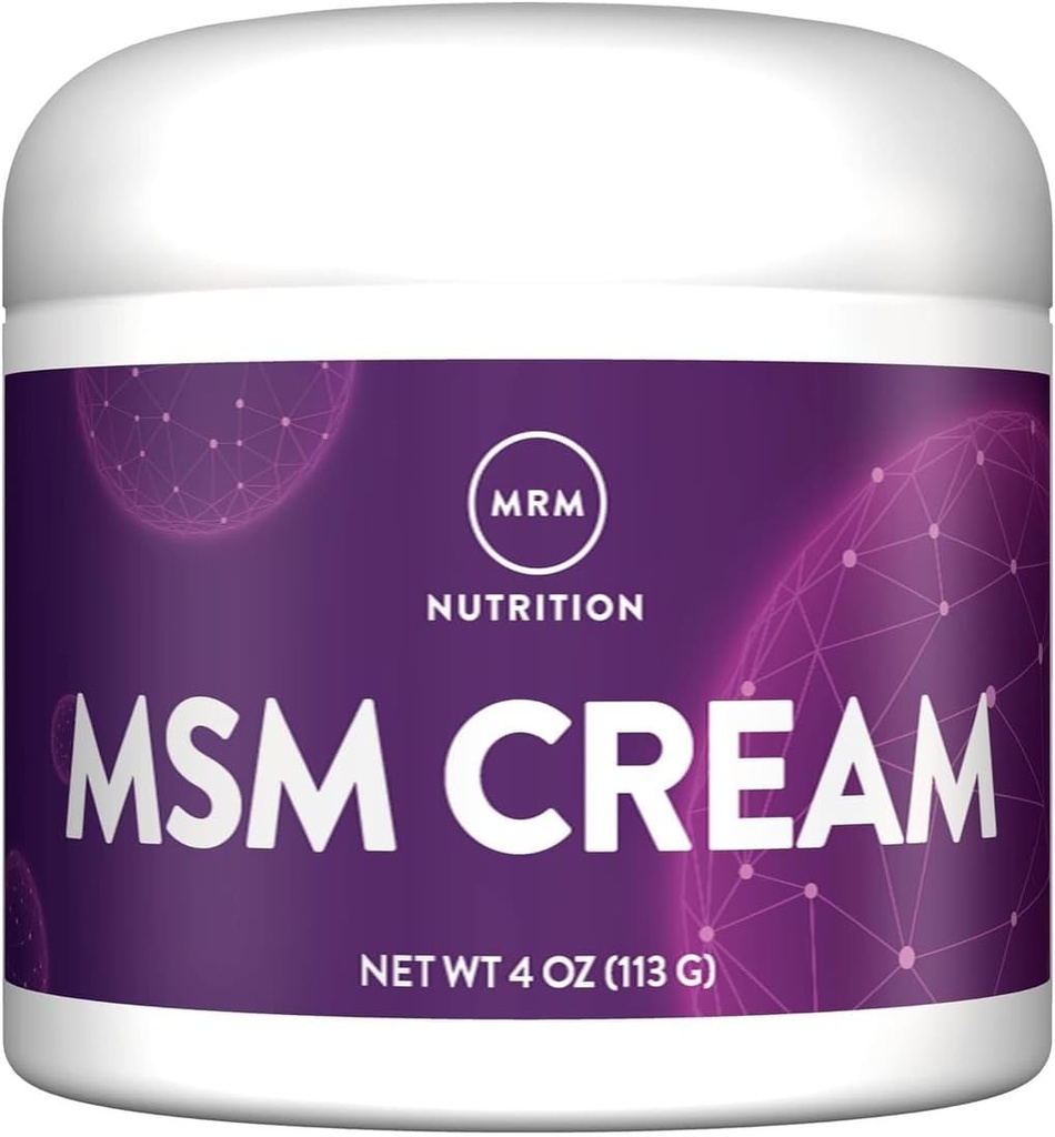 Crema MSM MRM con vitamina A " D -- 4 Oz.