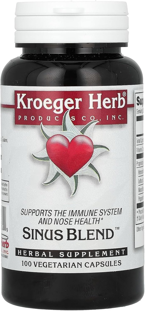 Kroeger Herb Co Sinus Blend, 100 cápsulas vegetarianas