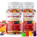 (2 Pack) Keto Apple Cider Vinegar Gummies, Keto ACV Gummy Diet Supplement, Advanced 1500mg ACV Gummies with Folate, B12,B6 y Keto Support for Women Men, Gelatin- Free, Vegan &amp; Non-GMO (Multi-Flavor)