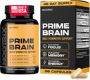 Nootrix Prime Brain Nootropic Suplemento  Apoya Memoria, Enfoque mental, Salud cognitiva &amp; Energía ← Mood saludable &amp; Brain Function ← Ginkgo Biloba, Lion's Mane & L Theanine TEN 90 Capsules