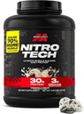 Muscletech Whey Protein Powder (Cookies &amp; Cream, 4 Pound) - Nitro-Tech Ultimate Muscle Building Formula with Whey Protein Isolate - 30g of Protein, 3g of Creatine &amp; 6.8g of BCAA - Packaging May Vary