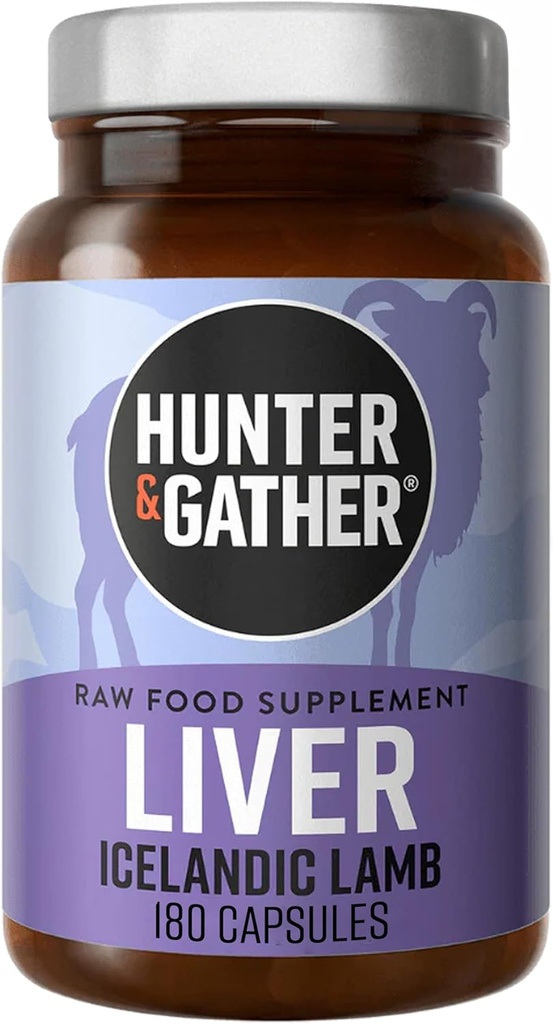 Hunter &amp; Gather Nose to Tail 180 Liver Capsules ← Wild, Grass Fed Islandiaic Lamb Ancestral Suplementos Inspirados ← No GMO Feeds, Antibióticos o hormonas