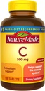 Nature Made Vitamina C 500mg Tablets, 500 Conde Value Size, para Immune Support, Gluten Free (Pack of 3)