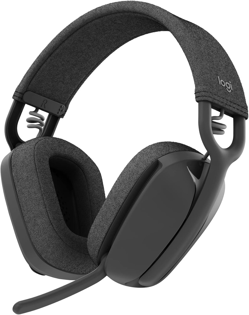 Zona Logitech Vibe 100 Auriculares ligeros con micrófono de cancelación de ruido, Auricular Bluetooth multipunto avanzado, Funciona con equipos, Google Meet, Zoom, Mac/PC - Gráfico