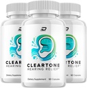 ClearTone Healthy Ear Support Supplement, Clear Tone Ear Ring Relief, ClearTne Tinnitus Treatment, Advanced Formula Clear Tone for Hearing Support Reviews (3 Pack - 180 Capsules)