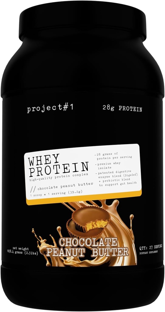 Proyecto #1: Whey Protein Plus ← Micro-Filtered Whey Isolate for Muscle Development " Rapid Recovery ← Whey Protein Powder - Protein Drinks or Workout Smoothie ANTE 27 Servings - Chocolate Peanut Butter