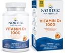 Naturales nórdicos Vitamina D3 1000, Naranja - 120 Mini geles suaves - 1000 UI Vitamina D3 - Soportes Huesos saludables, Mood &amp; Immune Función del sistema - No GMO - 120 Servimientos