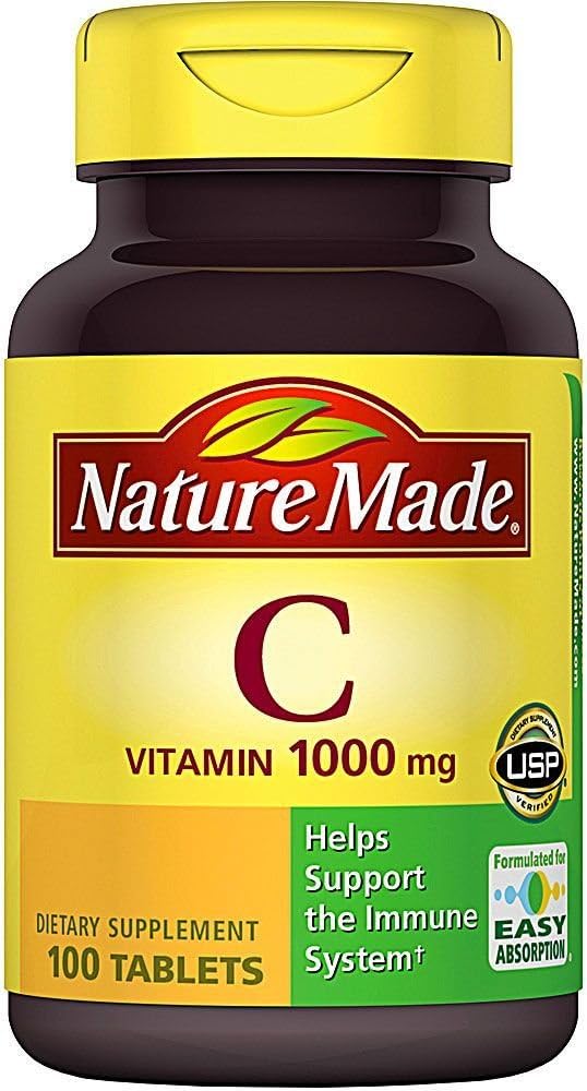 Vitamina C 1000 mg Tabletas 100 Ct