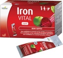 Hübner Iron Vital Liquid Iron Supply Plus Vitamina C, Suplemento dietético para adultos y niños, Vegan y sin gluten, Fruit Flavor, Caja de 20 Packets, 10 ml cada uno