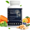 Fórmula Ocu-Plus, Suplemento de Salud Ocular para 50 más adultos - Lutein " Zeaxanthin, Zinc, Vitaminas C, A, E, Cobre Gluconate, Quercetin (60 cápsulas)