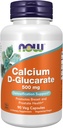 AHORA Suplementos de Alimentos, Calcio D-Glucarate 500 mg, Apoyo de Detoxificación*, 90 cápsulas de Veg