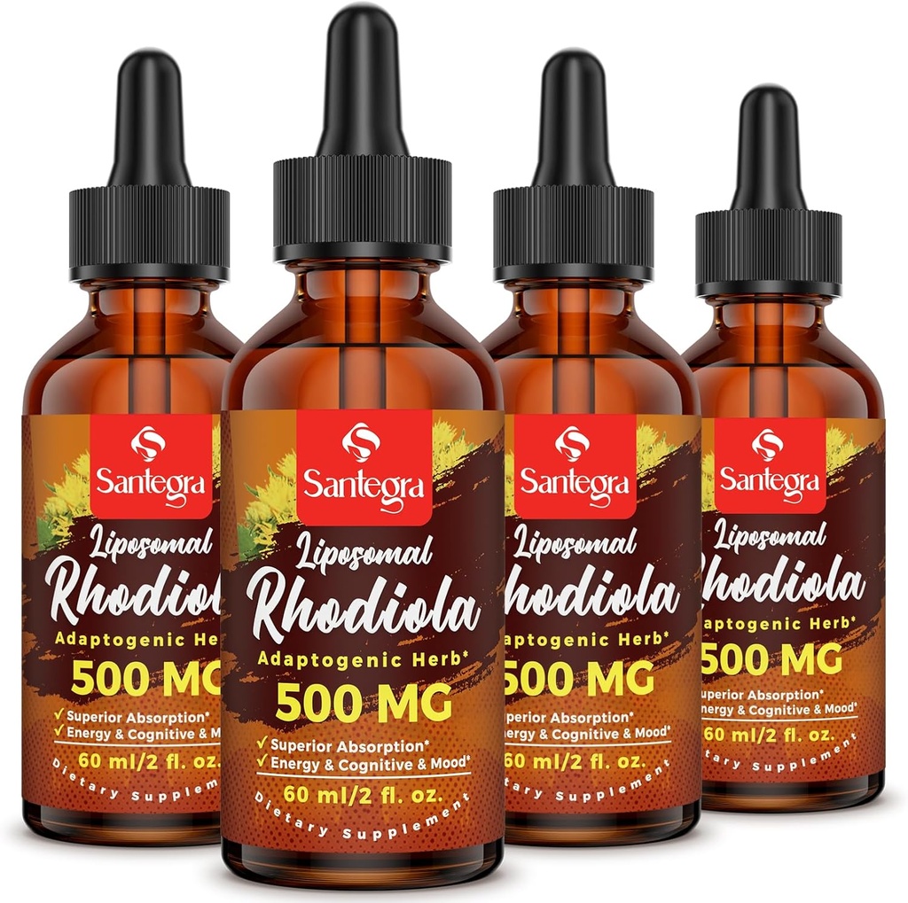 57.000 MG Liposomal Active Rhodiola Rosea Supplement, Rhodiola Root Extract, Liquid for High Absorption, Rhodiola Rosea Root Extract Tintura para Energía, Estrés, Mood, Vegan, 240 ml