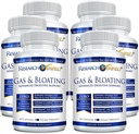 Investigación Gas verificado y Bloating - Relajar los músculos intestinales, Eliminar la acumulación de gas - Artichoke Powder, Ginger, Peppermint Leaf Powder - 360 cápsulas - Vegan