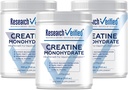 Research Verified Creatine Monohydrate - Support Optimal Muscle Growth, Enhance Performance - 5000mg Creatine Monohydrate - BioPerine - 180 Servings - Unflavored - Vegan