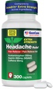 GenCare - Headache Relief Acetaminophen with Aspirin (NSAID) & Caffeine (300 Caplets) Value Pack | Head Pain, Muscle Aches, Back Pain & Body | Generic ExcedrEn Extra Strength