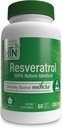 Resveratrol como ResVida 100mg Trans-Resveratrol tención Apoyos Envejecimiento saludable, Producción Celular de Energía y Metabolismo ← Clínicamente Estudiado y Gluten Libre (Pack of 60)